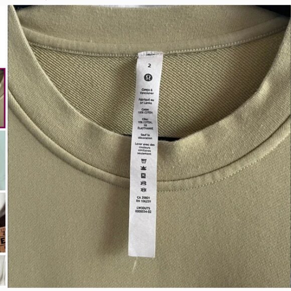 Lululemon Athletic Softstreme Crewneck Oversized Crew Size 2 - Picture 5 of 8